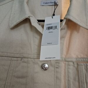 Calvin Klein Beige Jacket - Small